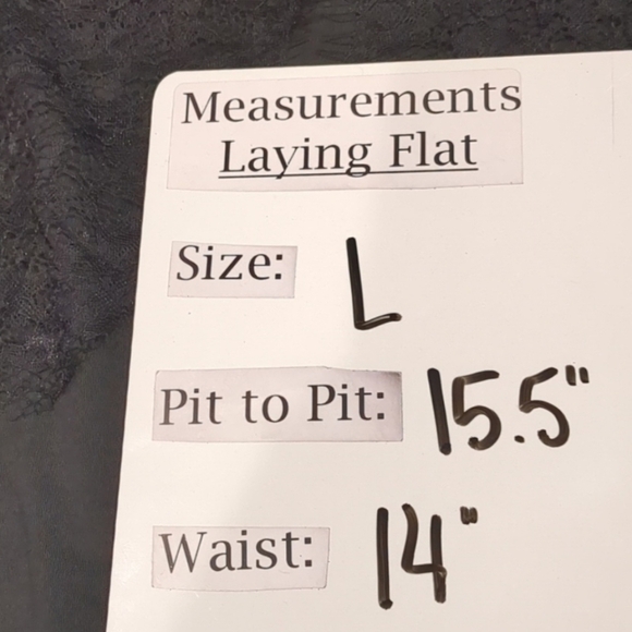 Nasty Gal Lace Me Up Bodysuit in Black size Large - Picture 6 of 6